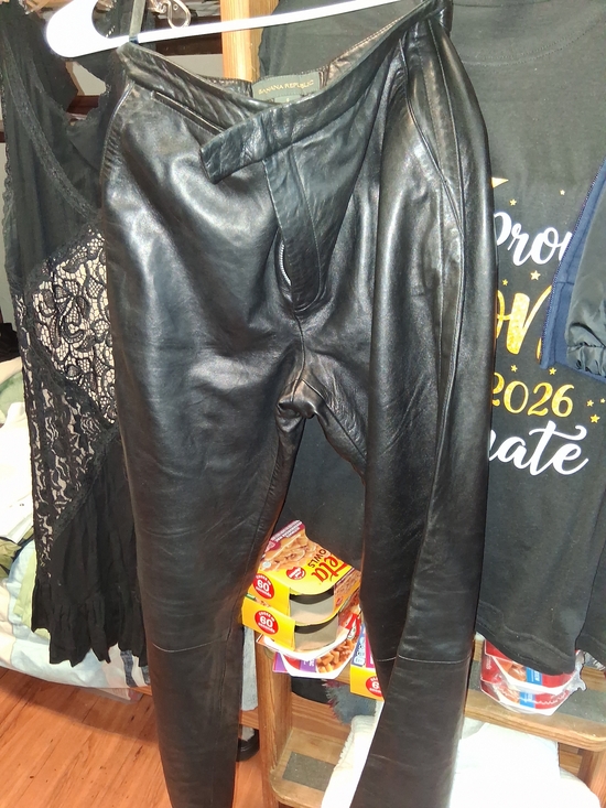 Banana Republic Pants - Banana Republic Black Leather Trousers